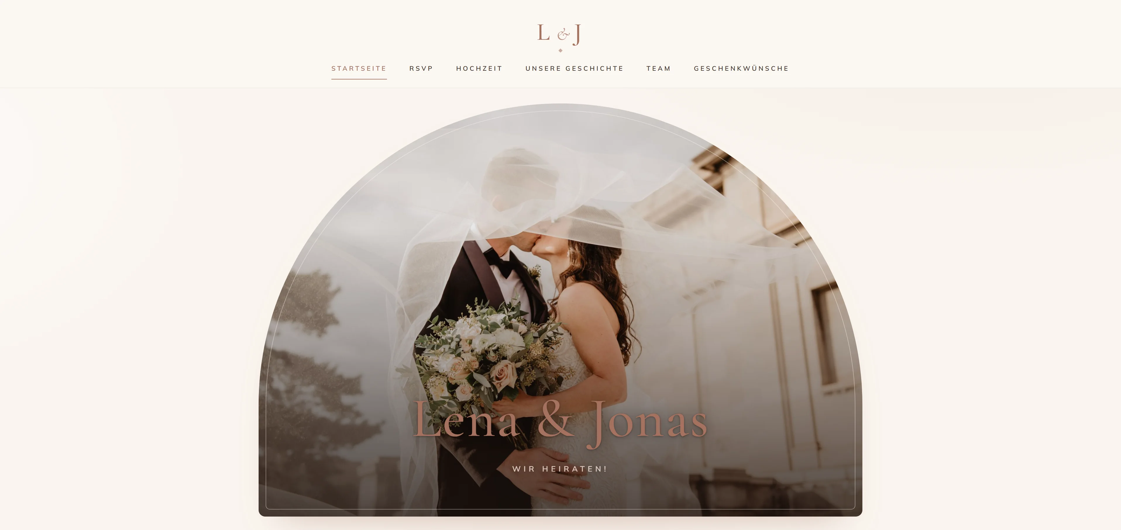 Hochzeitswebsite